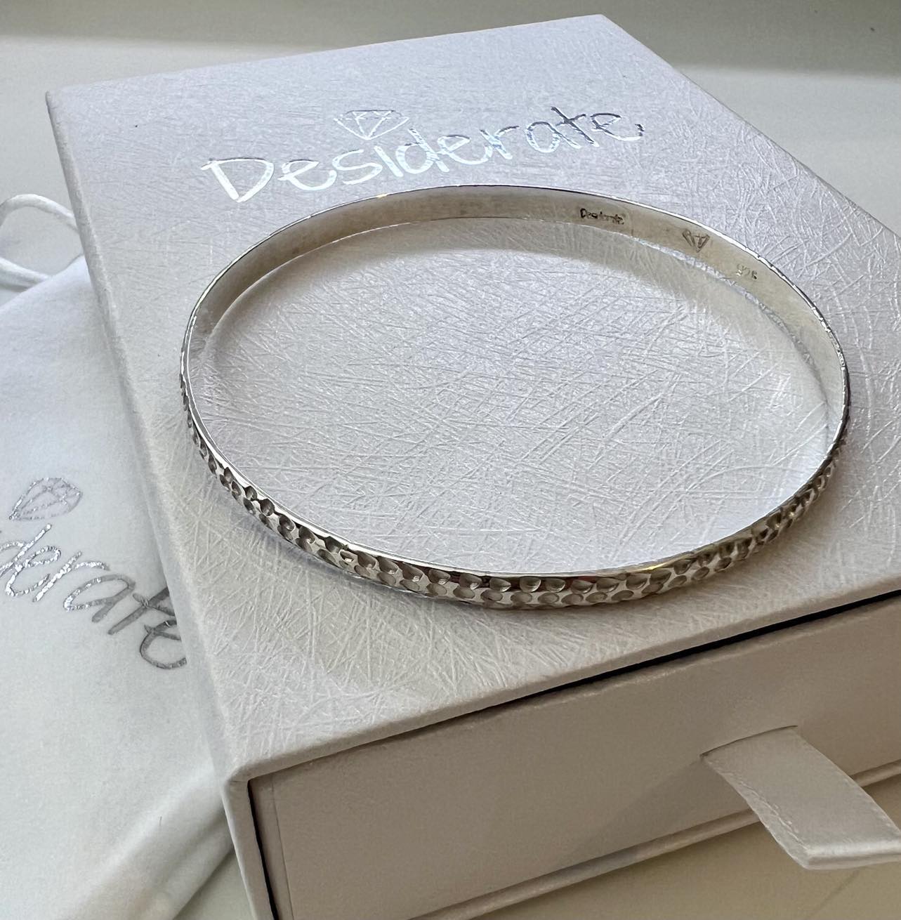 Beaten Bangle 5 MM - Image 3